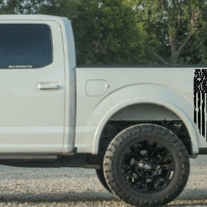 Military Branch Distressed Flag Decal: Navy, Army, Marines - Truck, Tailgate