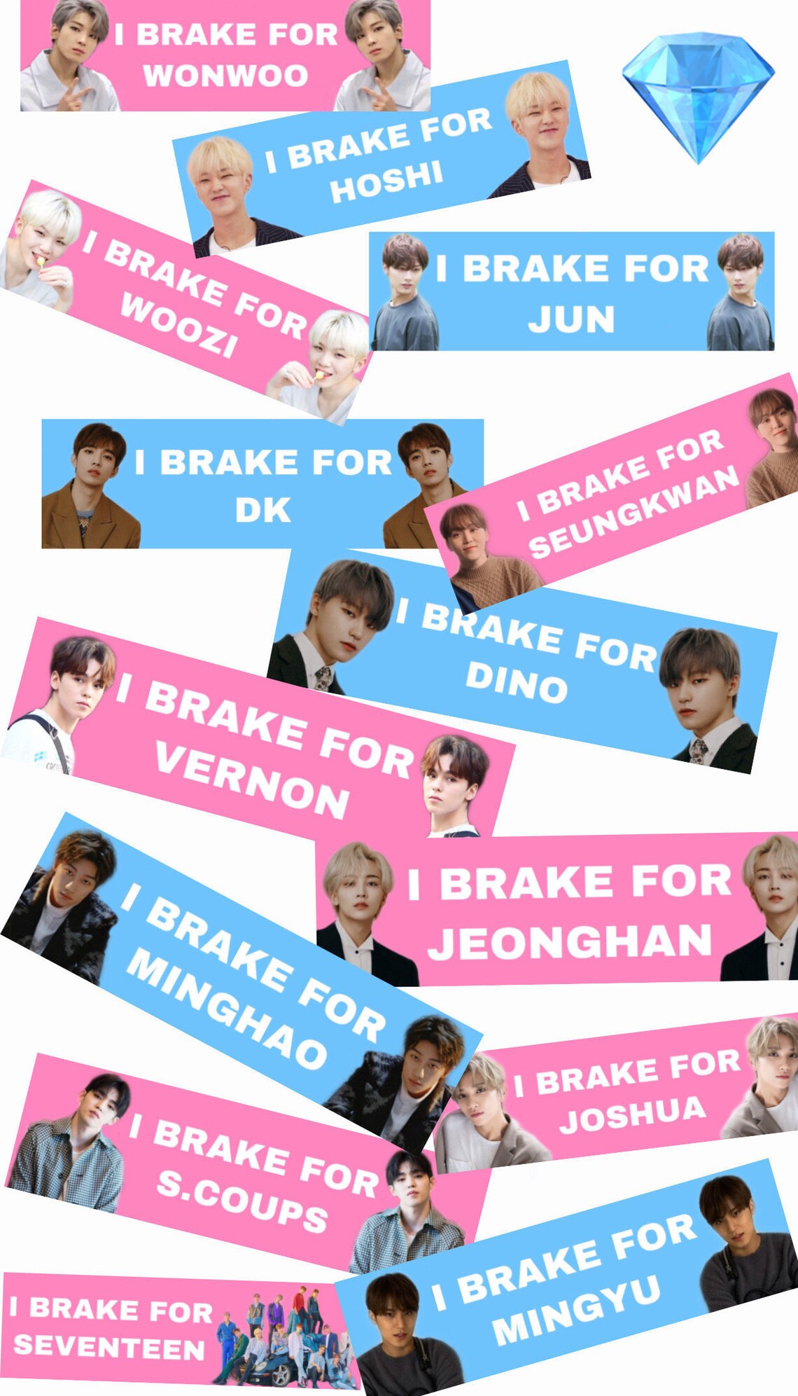 Seventeen Kpop Bumper Stickers | Etsy