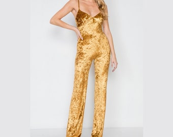 gold formal jumpsuit