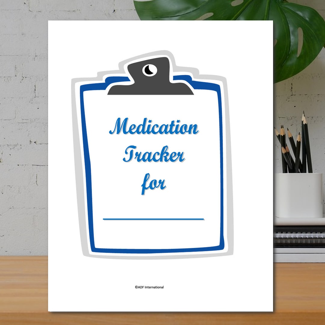 Printable Medication Tracker, Printable PDF Healthcare Tracker ...