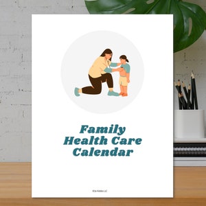 Printable Perpetual Healthcare Calendar, 8.5x11 inch