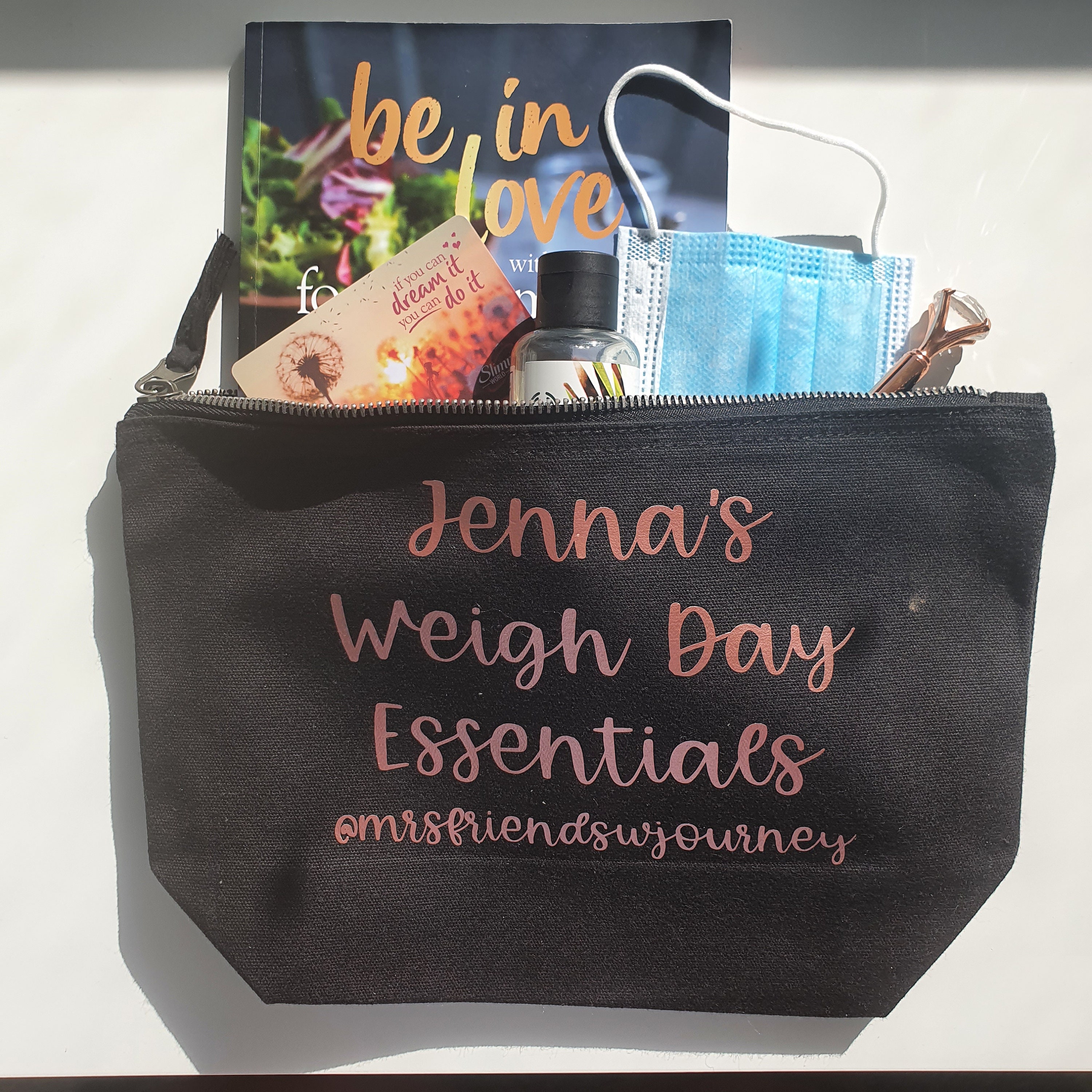 Weigh Day Essentials Personalised Bag Slimming World Weight Etsy