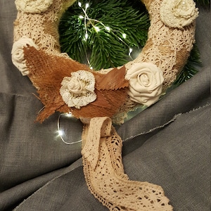 Wreath door wreath door jewelry flower wreath flowers Shabby deco country house roses