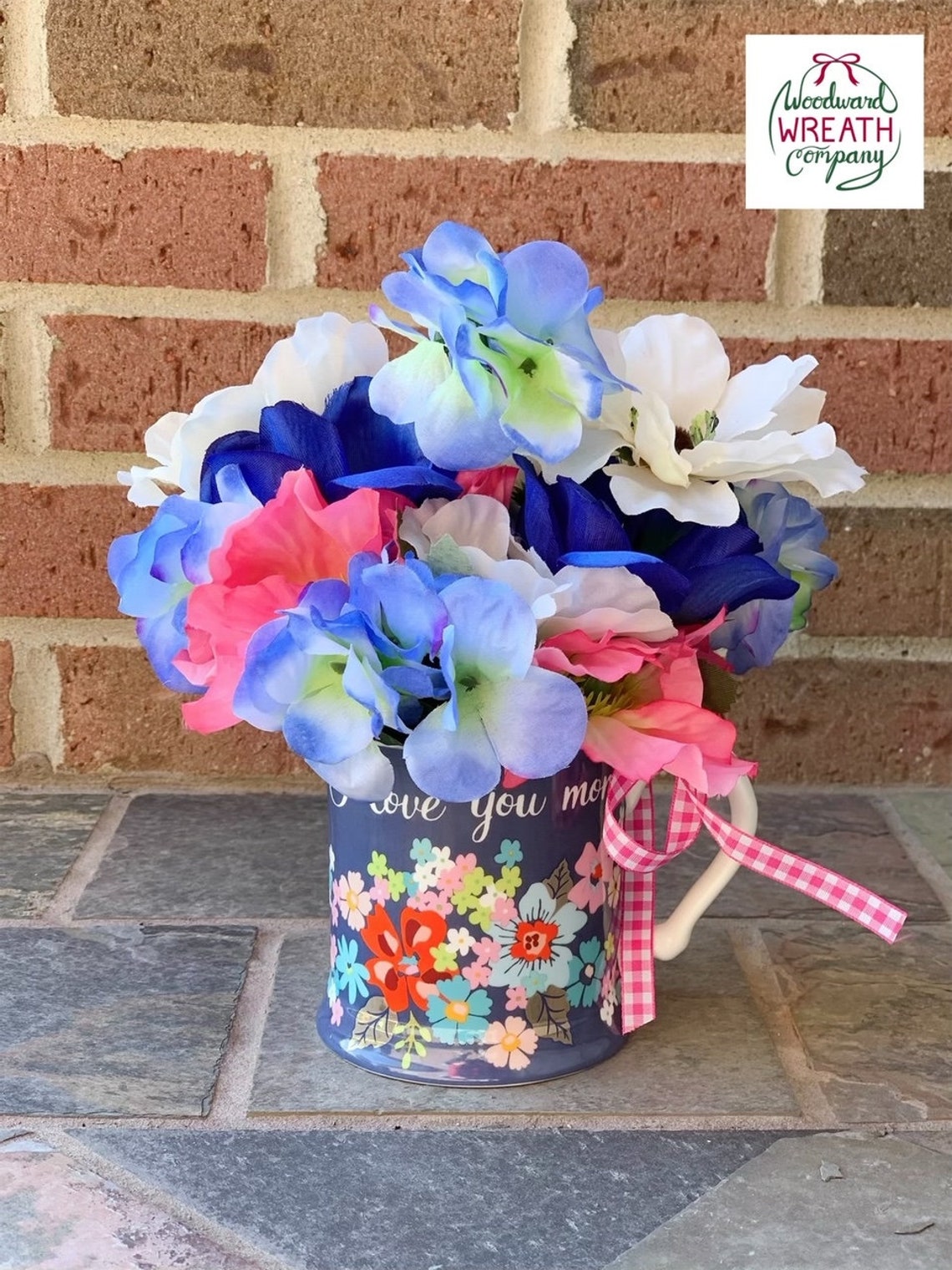 Mother's Day Bouquet Mug Mother's Day Centerpiece I Etsy