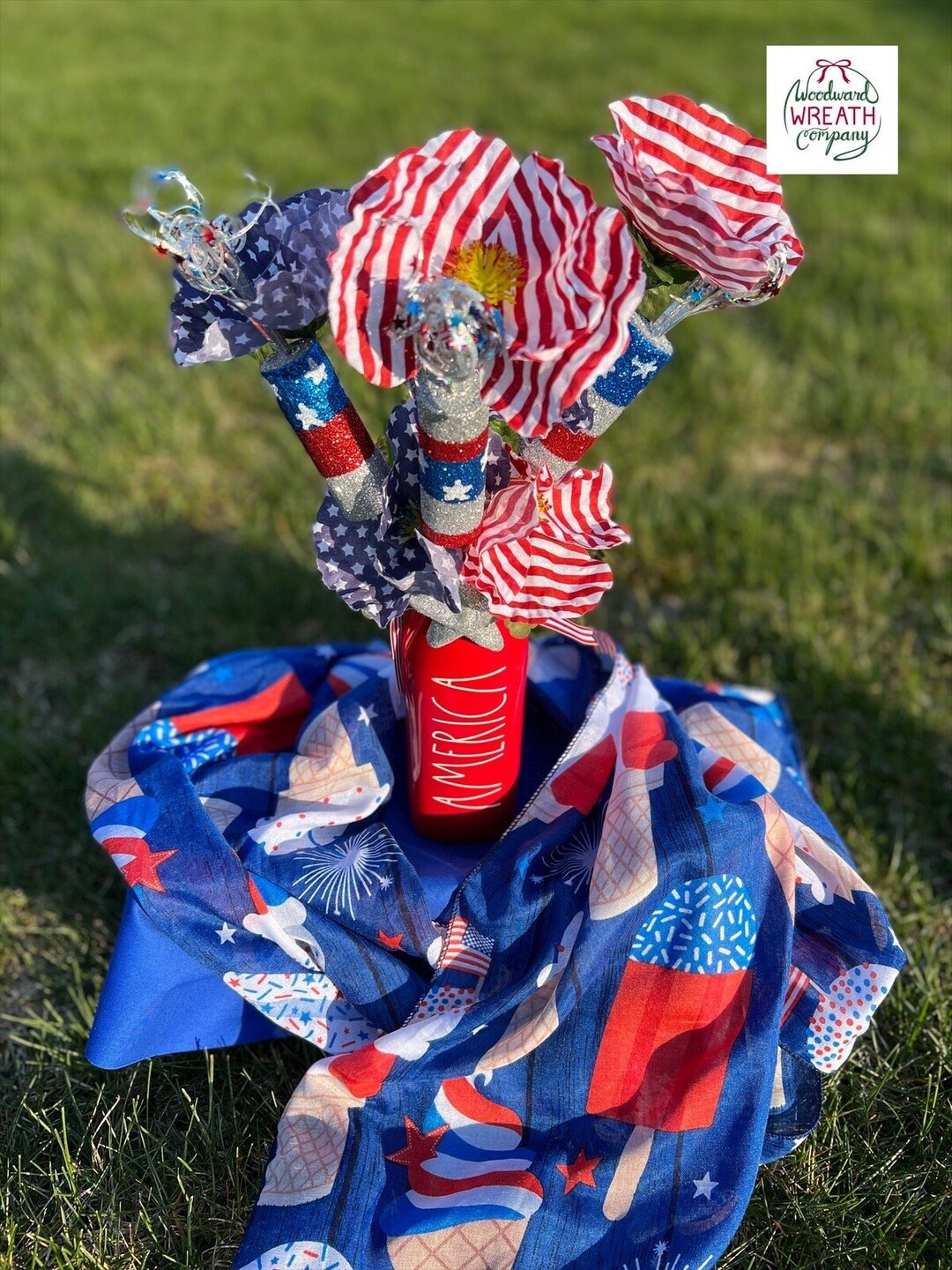 Rae Dunn Patriotic Vase Rae Dunn America Decor Rae Dunn Etsy