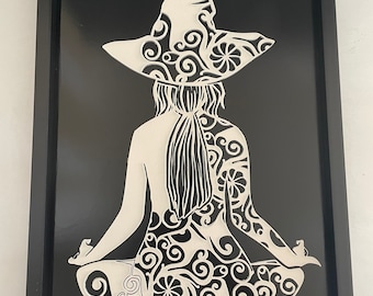 Bruja de Yoga de Madera