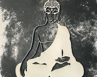 Arte de la pared de Buda