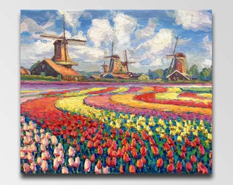 クロード・モネ　【オランダのチューリップ畑】 モネ『オランダのチューリップ畑』 【送料無料】 ガレリア