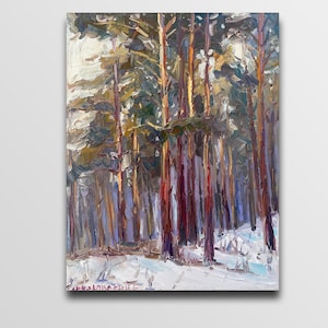Park oil painting  Design For Family  Park  wall art Nature painting Ukrainian painting Ukrainian Artist Ukrainian Art