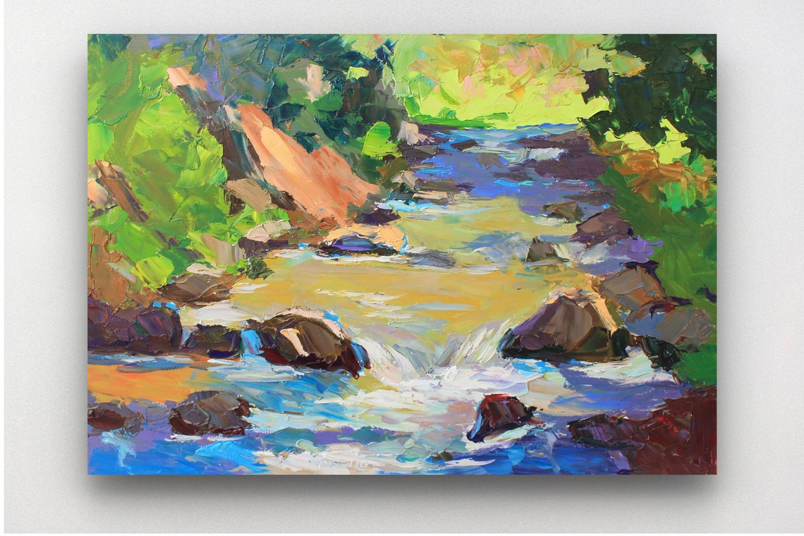 River Stones River Artwork River Painting Riverscape Painting Etsy Il 1140xN.2391921538 Bmp8