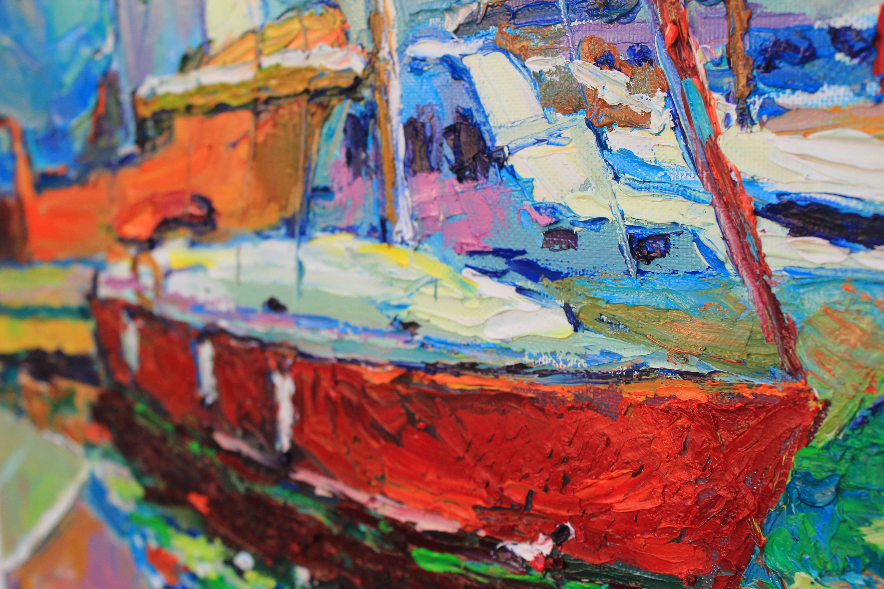 Yacht Painting Oil Marine Painting Yacht Art Sea Oil Painting Etsy