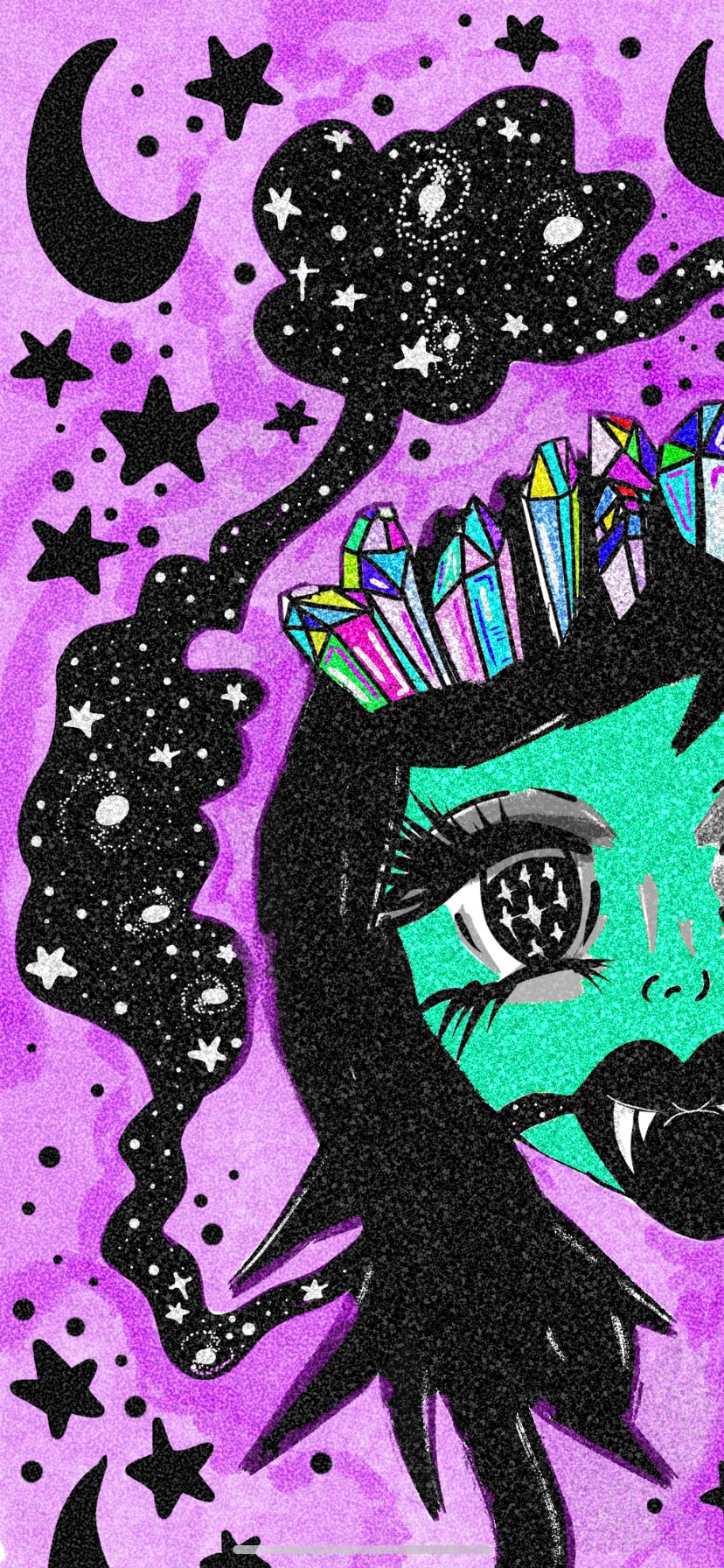 Space Girl Digital Digital Download Etsy