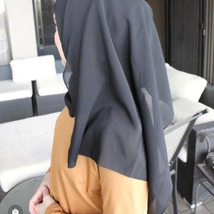 Silk Georgette Hijab Scarf 2 Colors