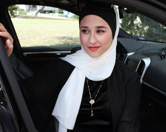 Silk Georgette Hijab Scarf 2 Colors