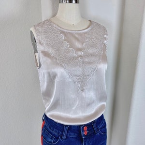 Silver Lace Top