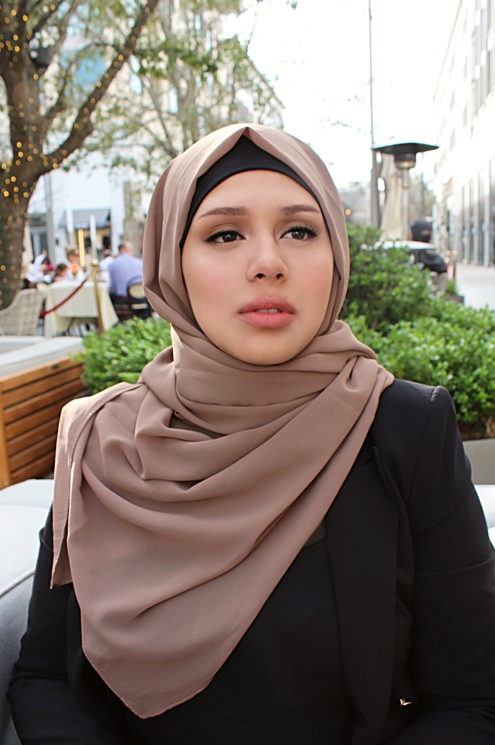 Square Chiffon Hijab Square Hijab Square Scarf Headscarf - Etsy Singapore