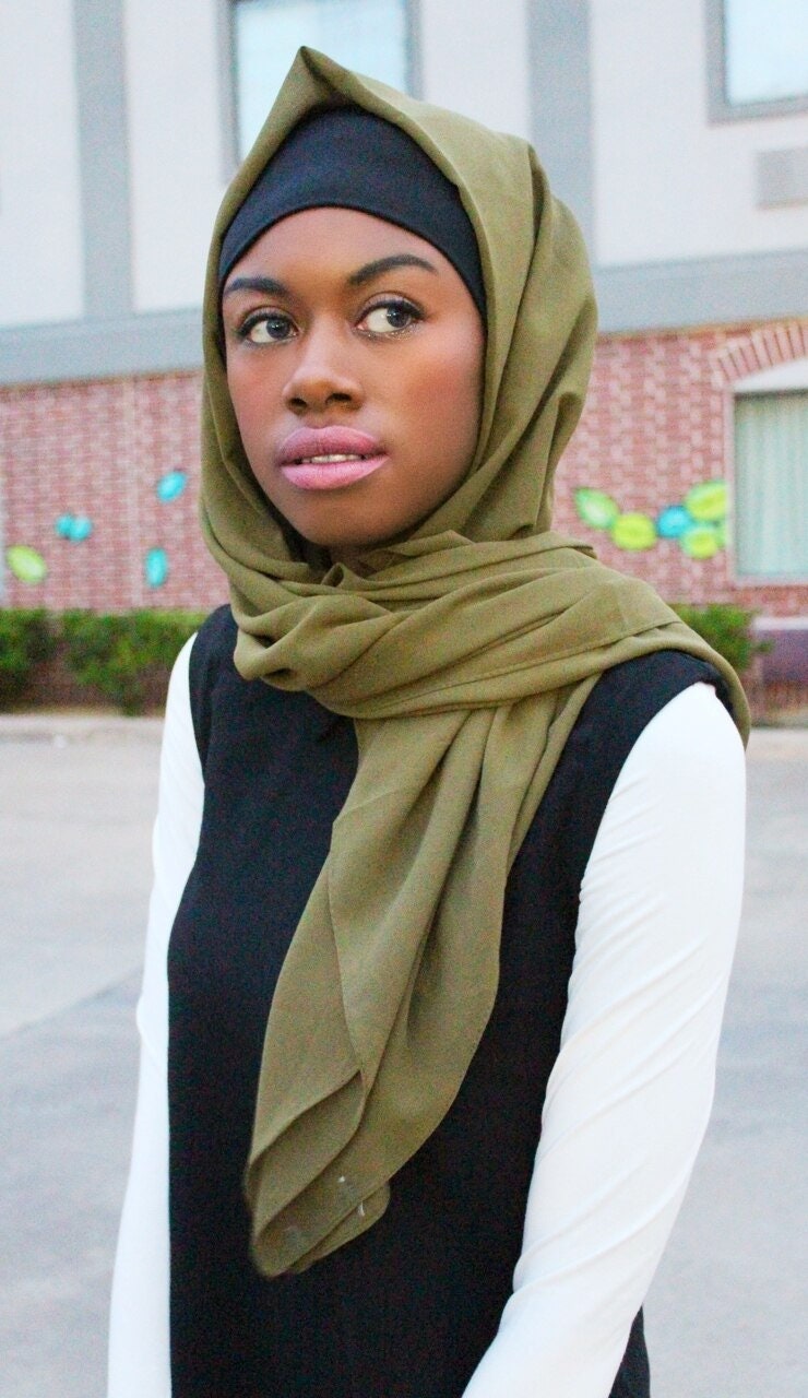 Square Chiffon Hijab | Square Hijab, Square Scarf, Headscarf