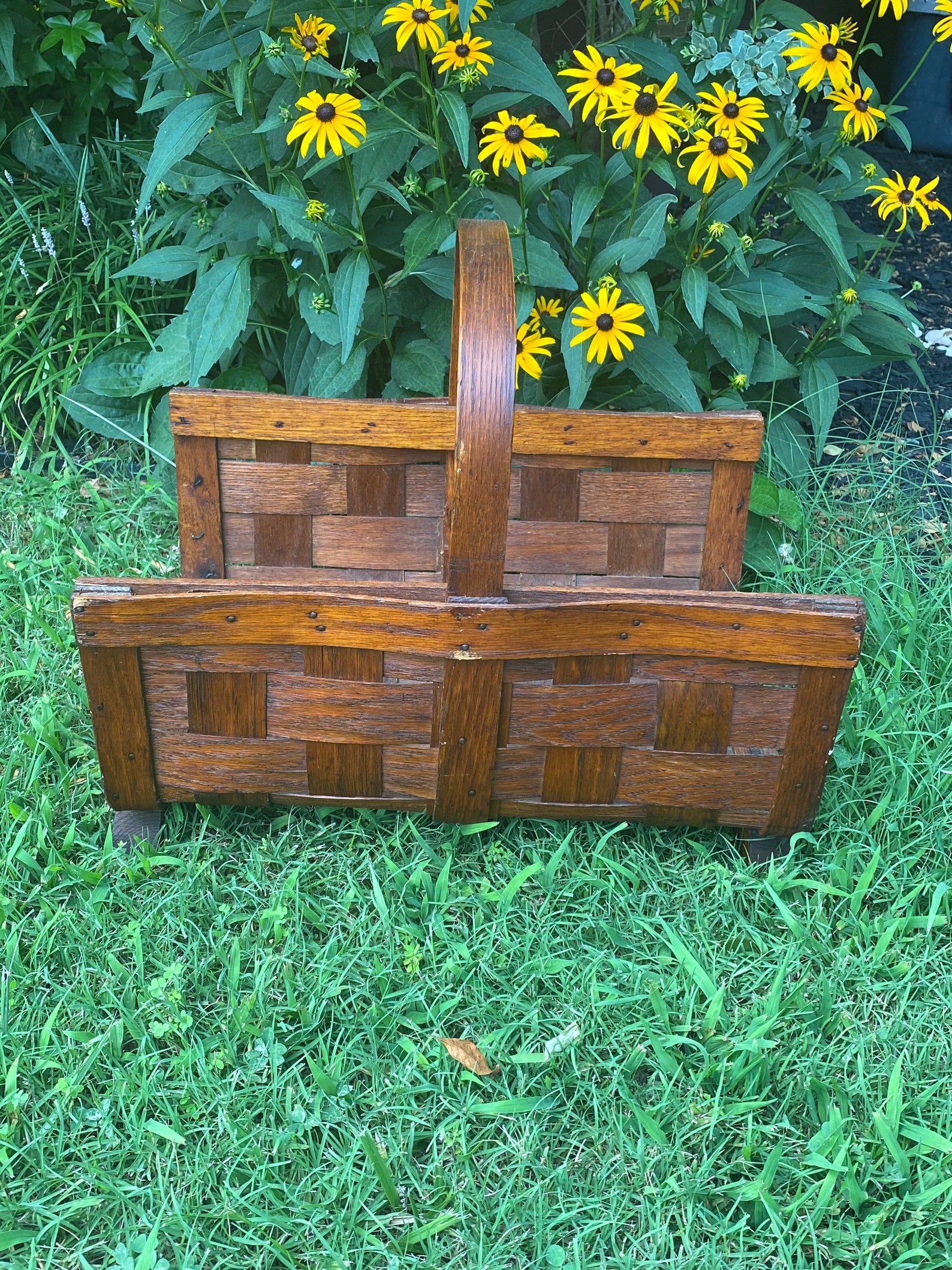 Magazine Rack Vintage Woven Wood Magazine Rack Oversize Etsy