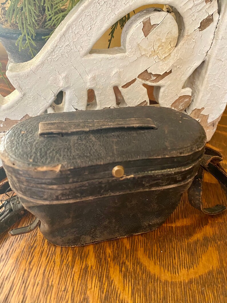 Binoculars Case Vintage Leather Binoculars Case Small Etsy