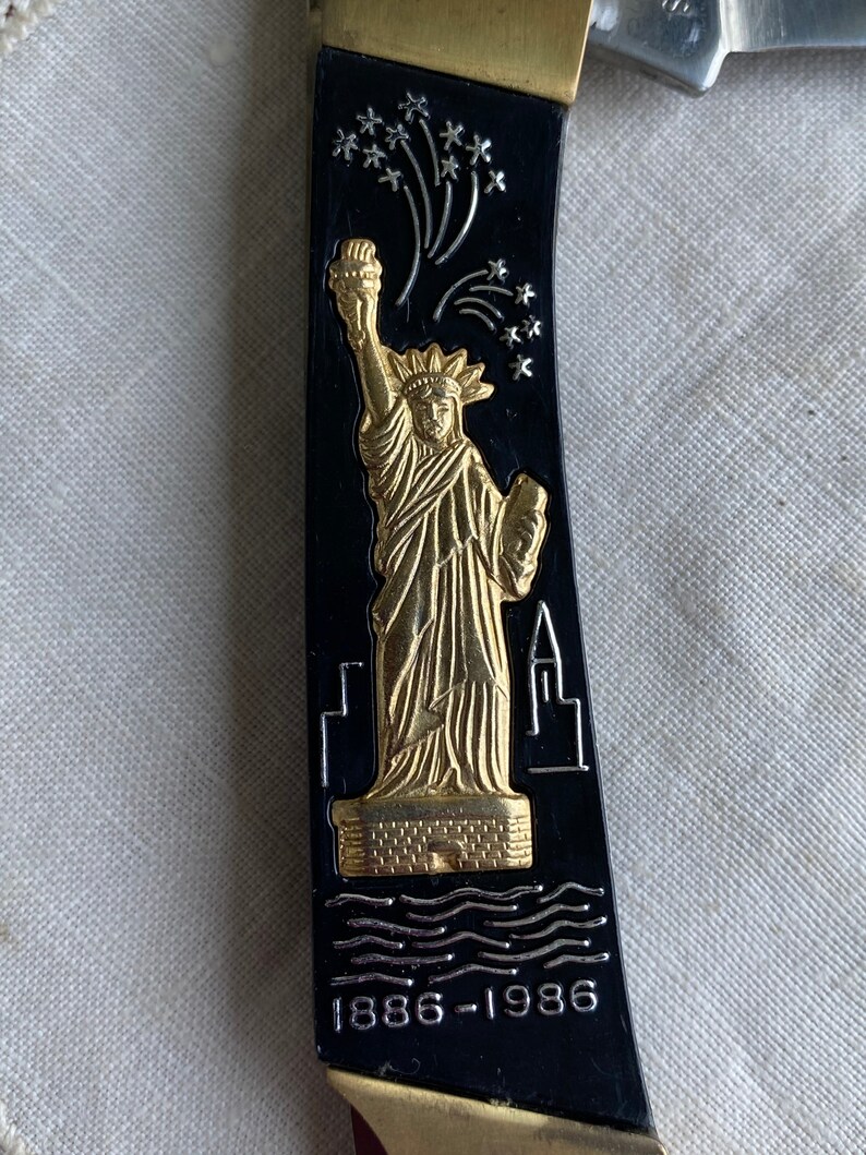 Knife Vintage Commemorative Statue of Liberty Knife 1986 Etsy