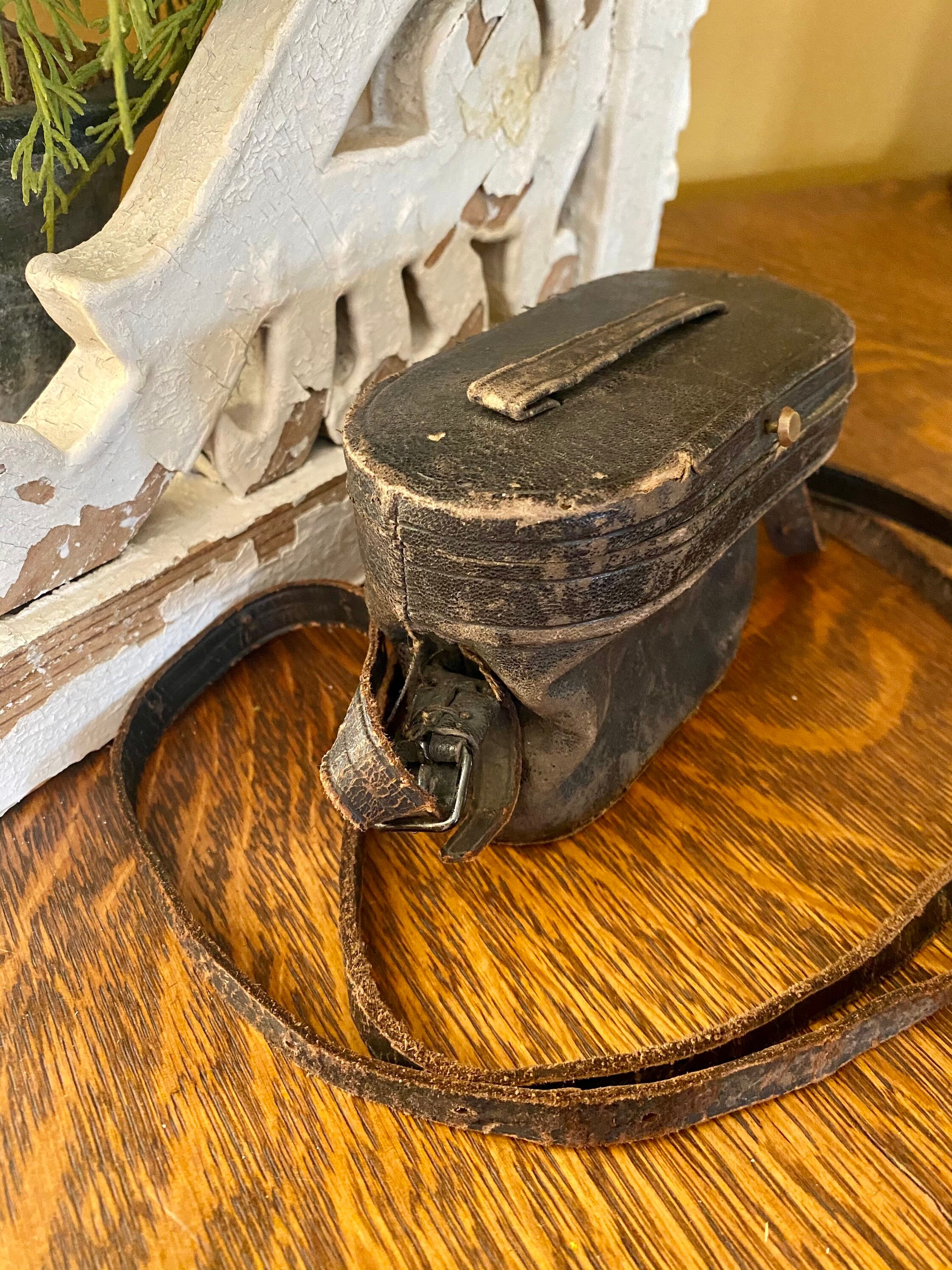 Binoculars Case Vintage Leather Binoculars Case Small Etsy