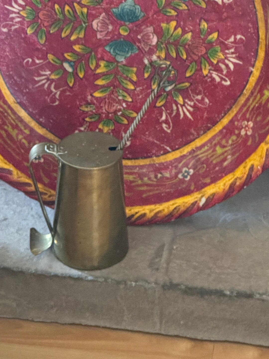 Vintage Smudge Pot Brass Cauldron Cape Cod Fire Starter Camping Fire Pit Tools Charcoal Grill