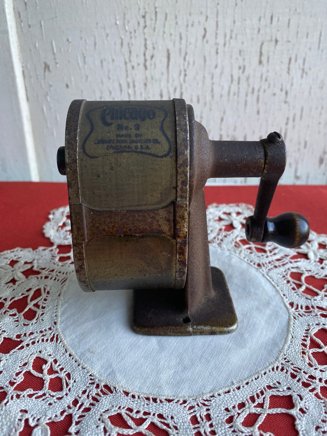 Pencil Sharpener Vintage Chicago 2 Pencil Sharpener Etsy