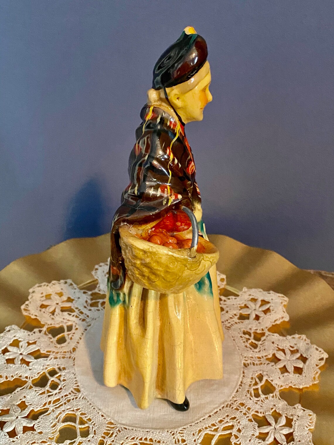 Figurines Vintage Roman Art Co Robia Ware Lady with Etsy