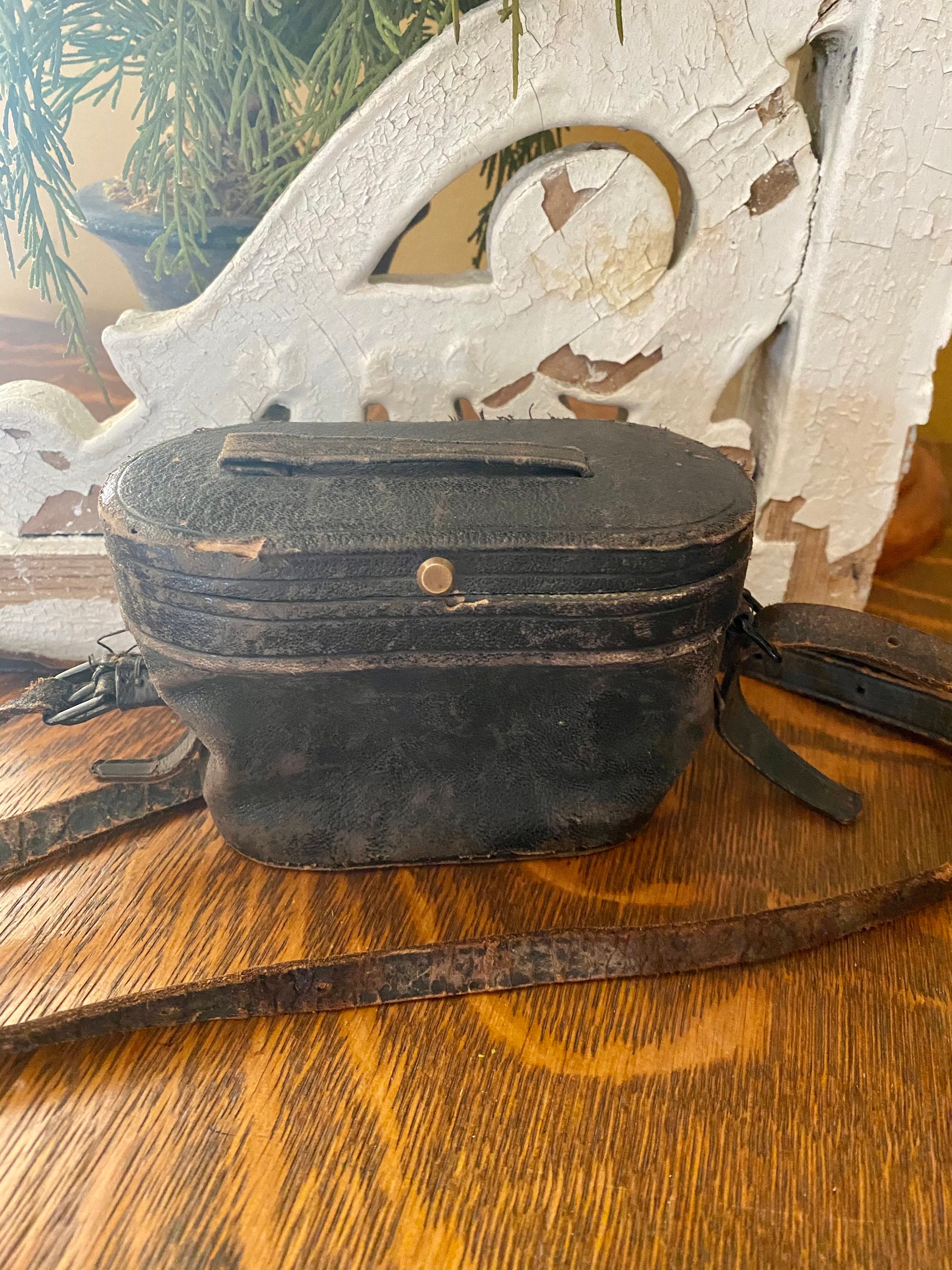 Binoculars Case Vintage Leather Binoculars Case Small Etsy