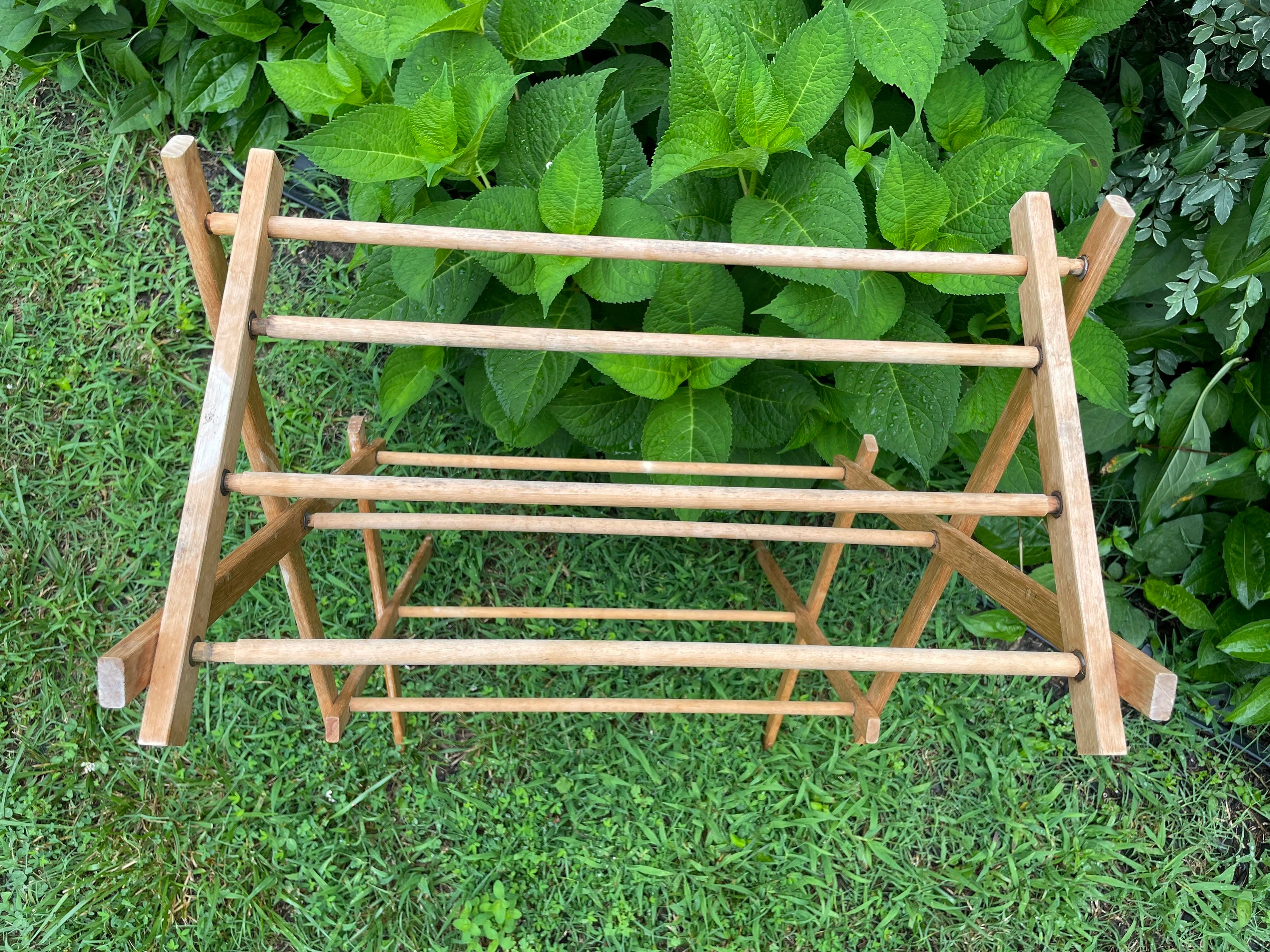 Vintage Wooden Drying Rack Display Piece Quilt Rack Etsy