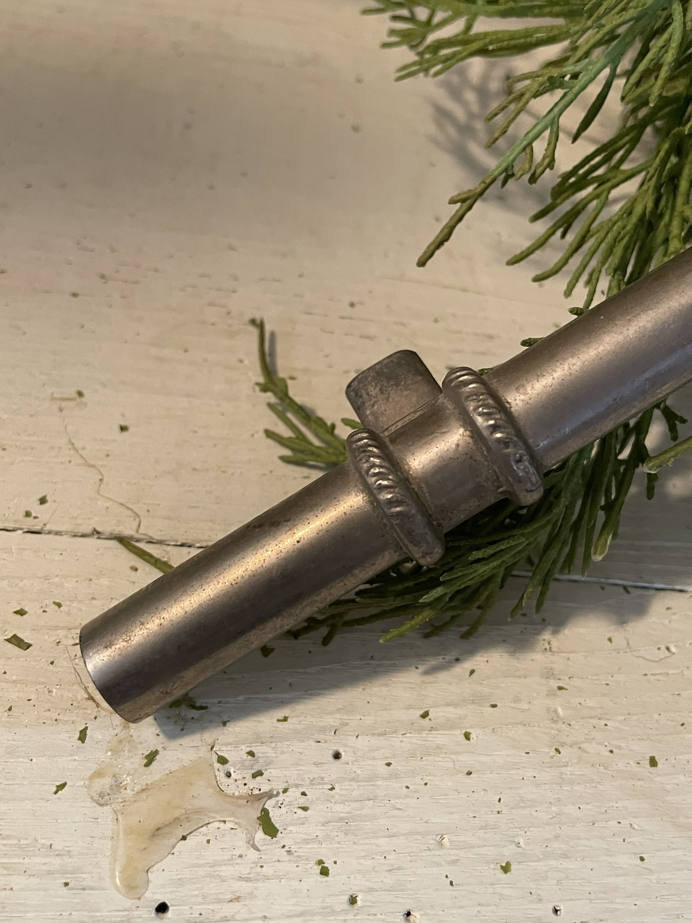 Vintage Metal Flute Whistle Prop Display Blowhole Musical Etsy