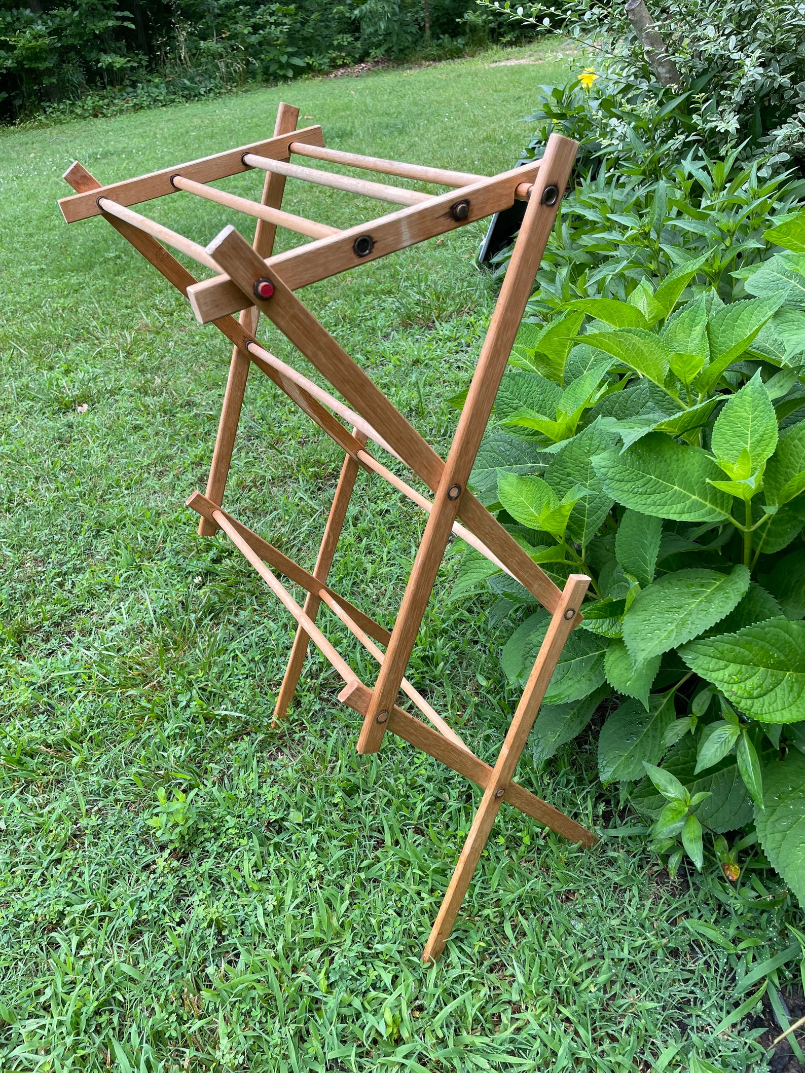 Vintage Wooden Drying Rack Display Piece Quilt Rack Etsy