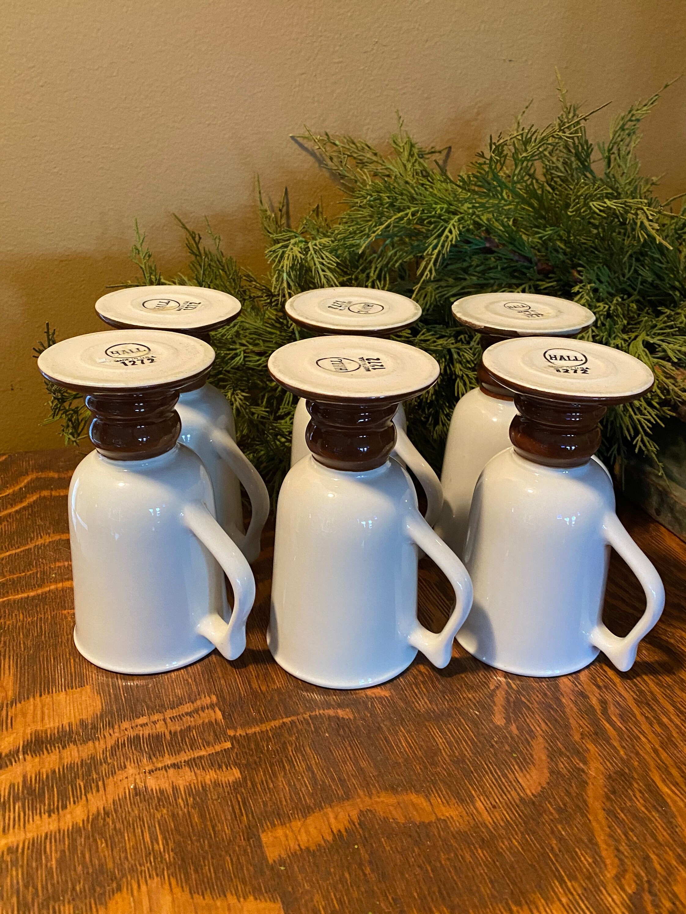 Mugs Vintage Hall Coffee Mugs Set of 6 Ironstone Mugs Etsy