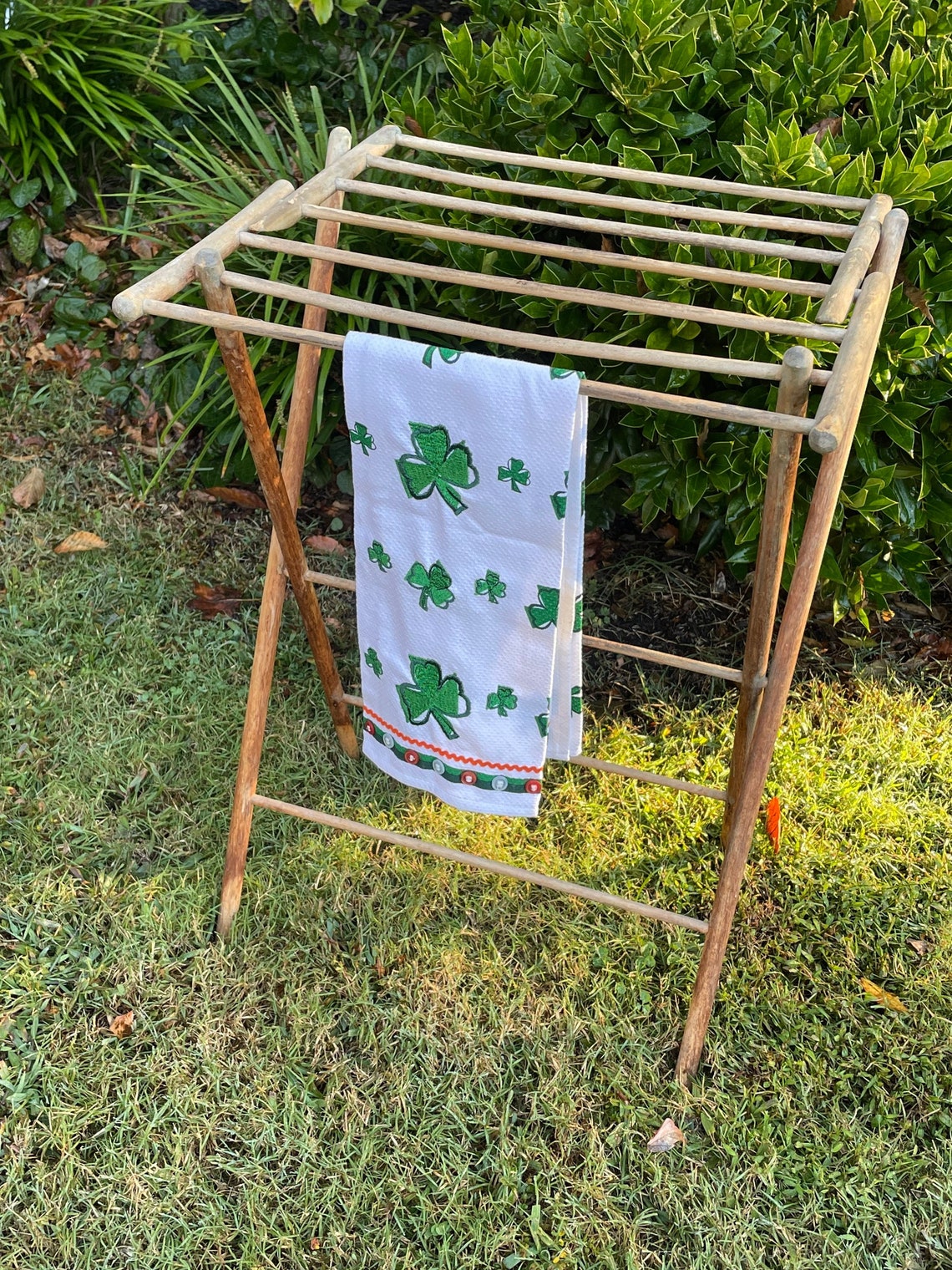 Vintage Drying Rack Collapsible Laundry Rack Wooden - Etsy
