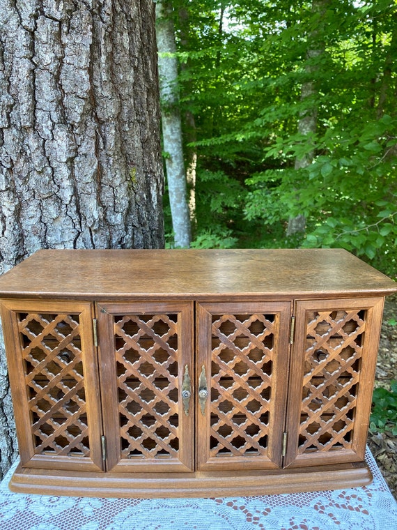 Wooden Jewelry Box - Vintage Jewelry Box - MID Jew