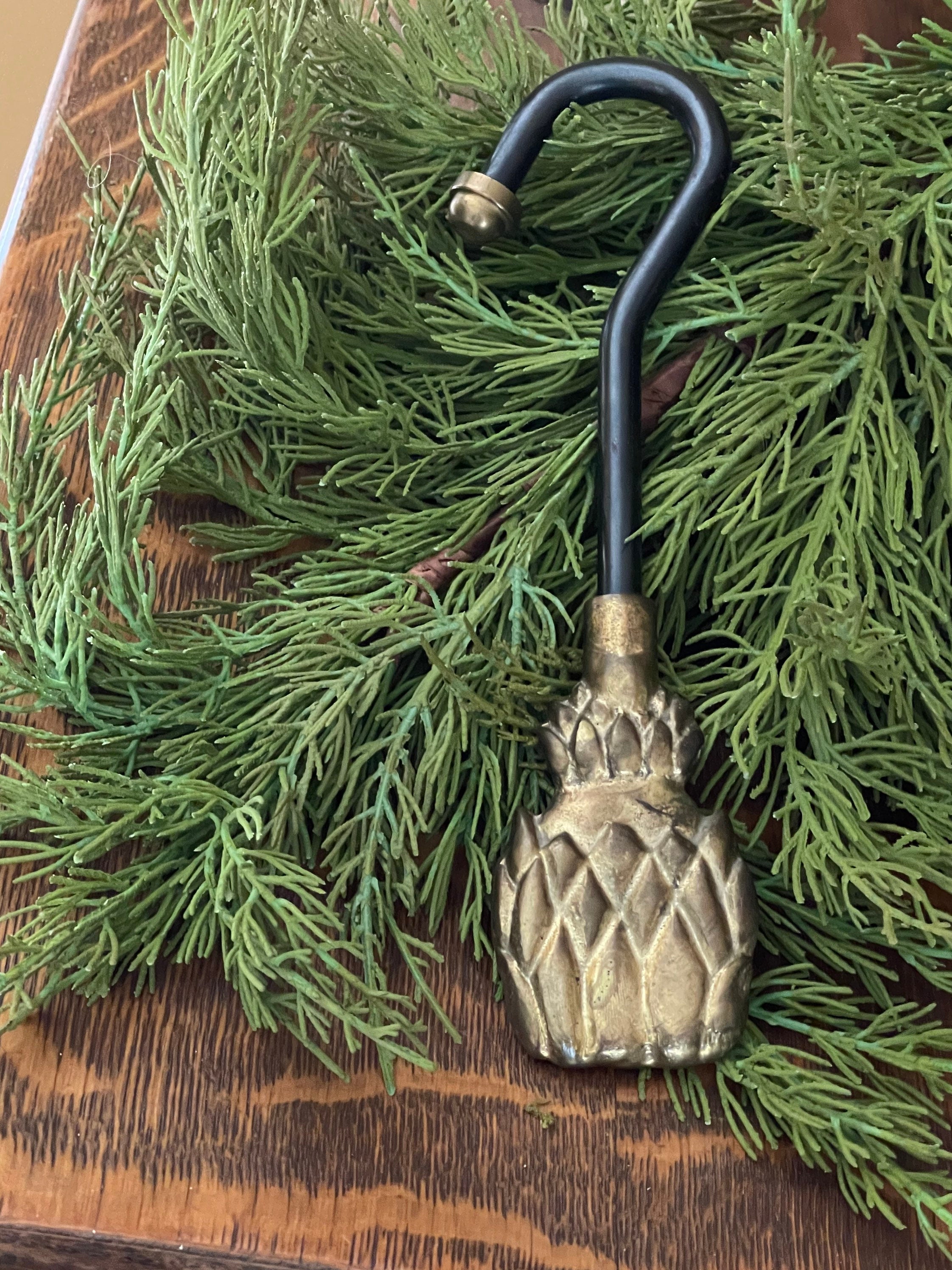 Vintage Damper Hook Flue Pull Fireplace Tool Brass Decor Etsy