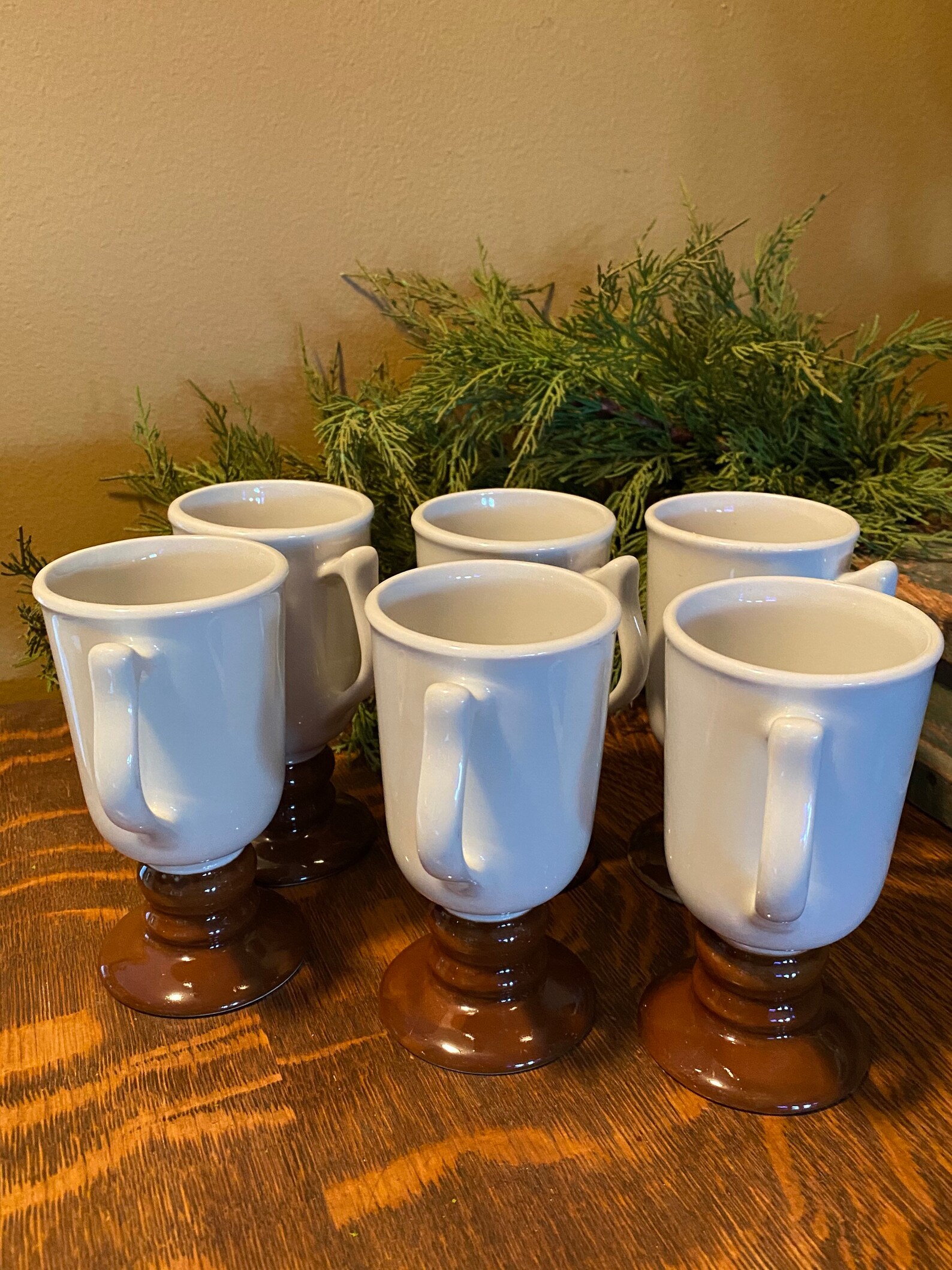 Mugs Vintage Hall Coffee Mugs Set of 6 Ironstone Mugs Etsy