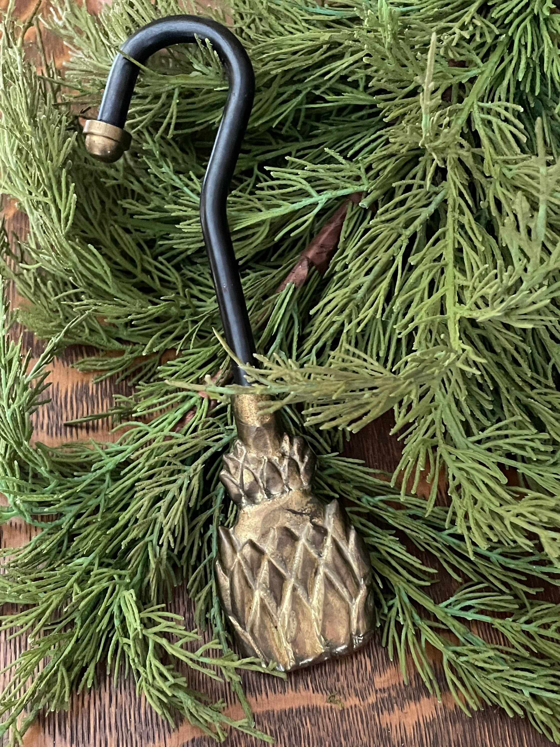 Vintage Damper Hook Flue Pull Fireplace Tool Brass Decor Etsy