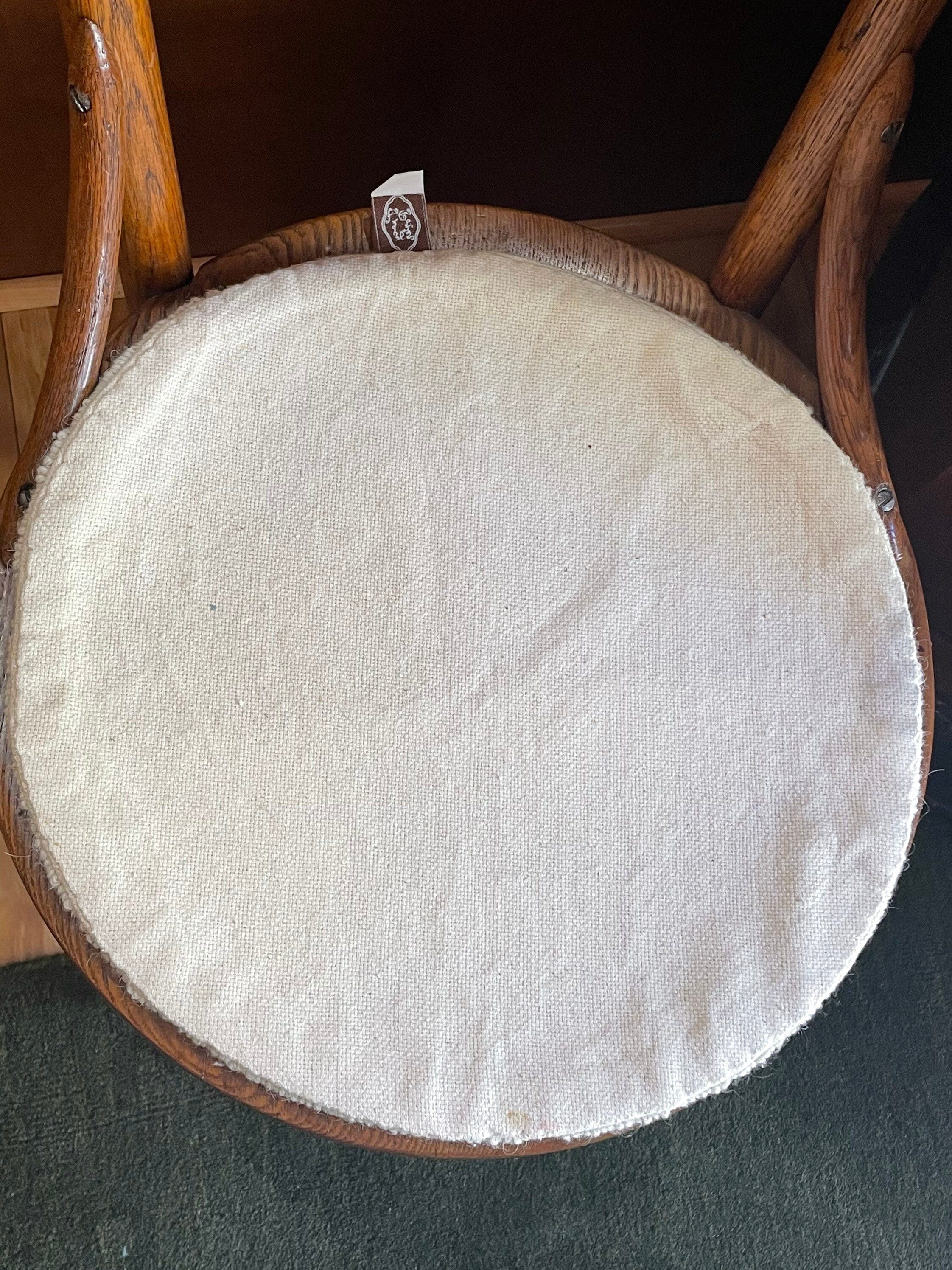 Vintage Hooked Seat Covers Chair Pads Cottage Decor Etsy