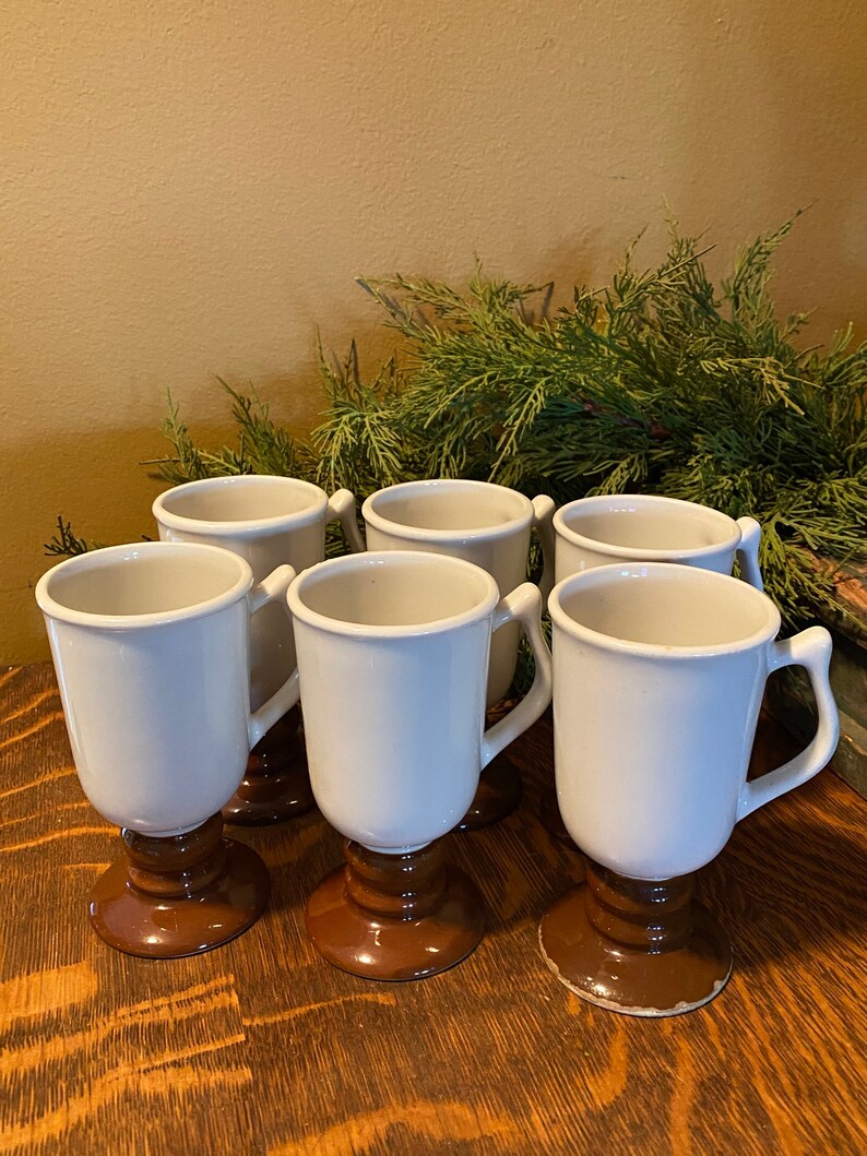Mugs Vintage Hall Coffee Mugs Set of 6 Ironstone Mugs Etsy