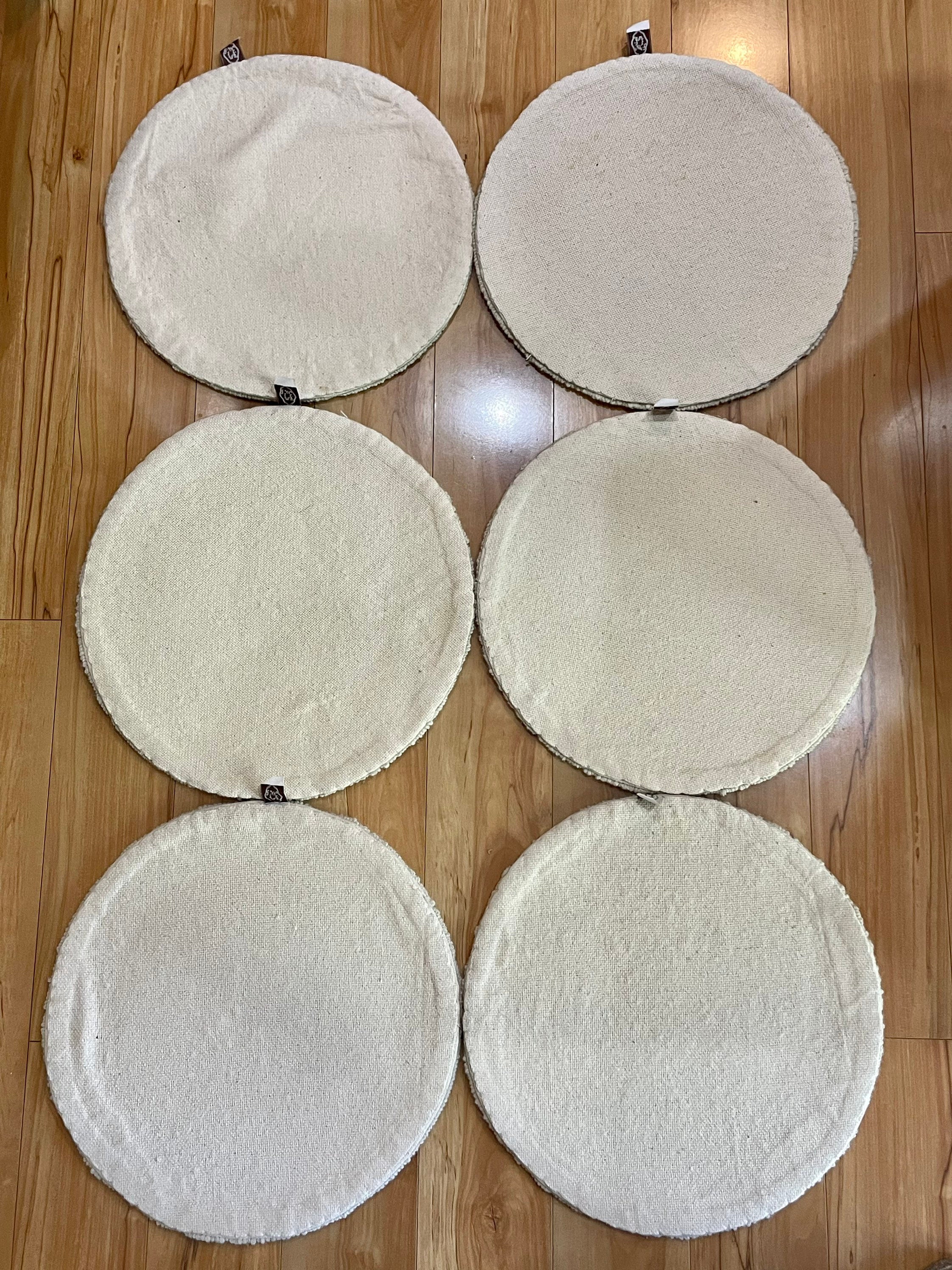 Vintage Hooked Seat Covers Chair Pads Cottage Decor Etsy