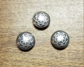 Style 1980s Unique Set Colorful Native American Vintage Button Covers -:- Aztec Up Cycle Gift Navajo UpCycle Southwest