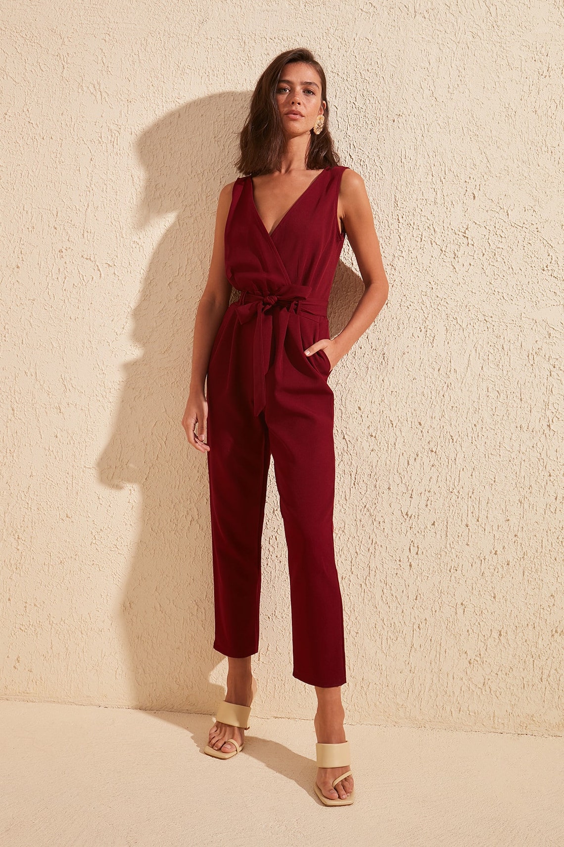 jumpsuit bordeaux
