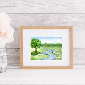 Psalm 23 | The Lord is My Shepherd Art Print | Christian Wall Art