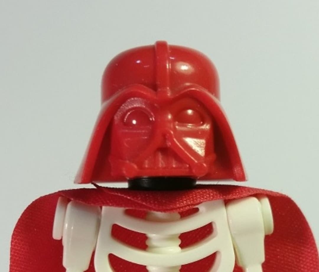 Custom Lego Star Wars Darth Vader Red Helmet Only classic Helmet Etsy