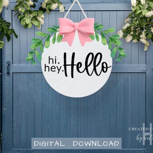 SVG & PNG Digital Download|Hi Hey Hello Digital Download|Cricut Digital Download|Laser Cut SVG