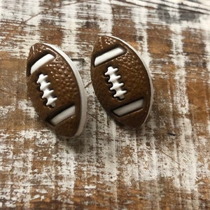 Football stud earrings