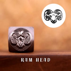 Metal Design Stamp Ram Head, Metal Stamping Punch Tools, Supplies for Hand Stamped DIY, Jewelry Making, Custom metal stamps