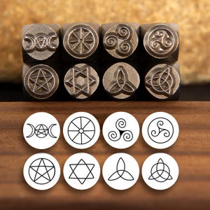 Metal Design Stamp Totem Style, Metal Stamping Punch Tools, Supplies for Hand Stamped DIY, Jewelry Making, Design Stamp, Custom metal stamps