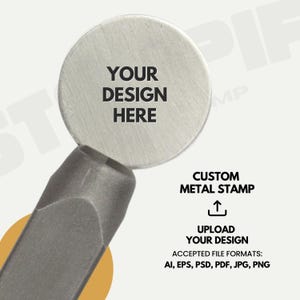 Benutzerdefinierter Metallstempel - Personalisierter Stahlstempel für Schmuck, Leder, DIY-Handwerk, Metallstempel-Werkzeug, Handstempelzubehör, Handwerkzeug